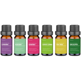 Imagem da oferta KIT Com 6 Óleos Essenciais Lavanda Alecrim Gerânio Capim Limão Tea Tree e Eucalipto Multilaser Saude - HC165