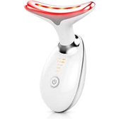 Imagem da oferta Massageador Facial LED 7 Cores - Modos Aparelho Anti-Rugas para Rosto e Pescoço Tratamento Estético Vibratório com