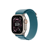 Imagem da oferta Apple Watch Ultra 3 GPS + Cellular Caixa Natural de Titânio de 49 mm Pulseira loop Alpina azul-clara M - MEWM4BEA