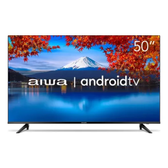 Imagem da oferta Smart TV AIWA 50” Android 4K Borda Ultrafina HDR10 Dolby Áudio AWS-TV-50-BL-02-A