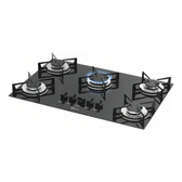 Imagem da oferta Cooktop A Gás Fischer 5 Bocas Mesa Vidro Bivolt