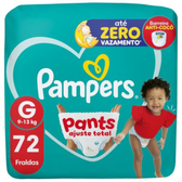Imagem da oferta Fralda Pampers Pants Ajuste Total G 72 Unidades