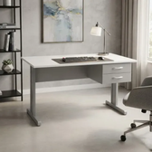 Imagem da oferta Escrivaninha Mesa De Escritório Home Office 2 Gavetas