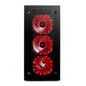 Imagem da oferta Gabinete Gamer Pichau Magpie III Led Vermelho Lateral/Frontal Vidro PGMA-03-RED