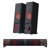 Imagem da oferta Caixas de Som e Soundbar Redragon Orpheus GS550 Estéreo 2.0 com LEDs Preto