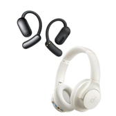 Imagem da oferta Fone Soundcore da Anker AeroFit 2 IA Aberto e Esportivo + Headphone Q11i Autonomia de 60 Horas Over Ear