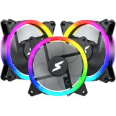 Imagem da oferta Kit Fan Com 3 Unidades SuperFrame Lokus ARGB 120mm Black SF-04