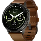Imagem da oferta Relógio Garmin Venu 4 45mm Preto Pulseira De Silicone E Pulseira De Couro Marrom Extra