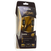 Imagem da oferta Cabo HDMI Premium com Filtro e Conector Banhado a Ouro 2M - Elgin