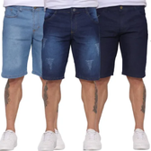 Imagem da oferta Kit com 3 Bermuda Jeans