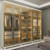 Imagem da oferta Guarda-Roupa Casal 6 Portas com 6 Portas Reflecta com Pés com LED Imperatriz 100% MDF Yescasa Off White