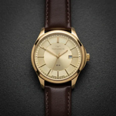 Imagem da oferta Relógio Technos Masculino Dourado Pulseira De Couro Marrom!