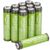 Imagem da oferta Pacote de Pilhas Recarregáveis Amazon Basics AAA de Alta Capacidade de 850Mah Pré-Carregadas - 12 Unidades