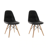 Imagem da oferta Kit 2 Cadeiras Eames Botonê Preta