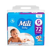 Imagem da oferta Fralda Mili Baby Tamanho G Pacote Giga 72 Unidades