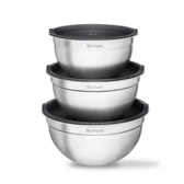 Imagem da oferta Conjunto 3 Bowls Inox com Tampa Hermética