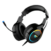 Imagem da oferta Fone de ouvido over-ear gamer Havit H2232D 2xP2, RGB - Preto