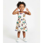 Imagem da oferta Vestido Infantil Texturizado com Estampa Minnie - Tam 1 a 6 Anos