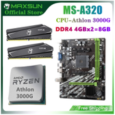 Imagem da oferta Combo Placa-Mãe Maxsun MS-A320 AM4 + Processador AMD Athlon 3000G + Memória Ram DDR4 Maxsun 8GB (4X2)