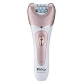 Imagem da oferta Philco Depilador PDP02R Aqua Deluxe Plus 9 em 1 Sem Fio Bivolt Rosa e Branco Capa massageadora