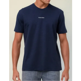 Imagem da oferta Camiseta Calvin Klein Flame Front Logo Azul Marinho.