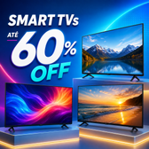 Imagem da oferta Até 60% OFF em Smart TVs: escolha a sua e economize!