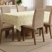 Imagem da oferta Toalha De Mesa De 6 Lugares Tecido Jacquard Retangular