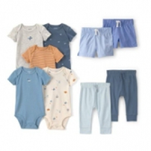Imagem da oferta Kit Body Bebê Menino Em Algodão Avião 9 Peças Carter's