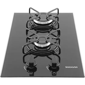 Imagem da oferta Fogão De Mesa Cooktop 2 Bocas Vidro Preto À Gás Suggar Fg200 Preto