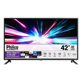 Imagem da oferta Smart Tv Led 42'' Ptv42g6fr2cpf Roku Dolby Audio Preta Philco