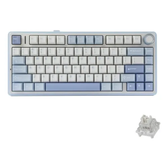 Imagem da oferta Teclado Aula F75 Sem Fio Mecânico Tri Mode Hot Swap Cor de teclado Azul Sal Marinho Idioma Inglês US