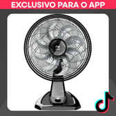 Imagem da oferta WAP Ventilador Flow Turbo 50 cm 8 Pás 2 em 1 Mesa e Parede 127V 180W 3 Velocidades Sile...