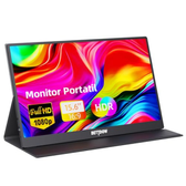 Imagem da oferta Bettdow Monitor Portatil 15,6'', FHD 1080P Monitor Portátil Conectado Com USB C DuplaHDMI, IPS Extensor De Tela para Notebook com VESA e Funda Inteli