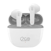 Imagem da oferta I2GO, Fone De Ouvido, TWS, Bluetooth, 20 Horas totais de Bateria, ENC, Air Sound Go 2.0, Branco, i2GO PRO