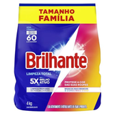 Imagem da oferta Brilhante Lava-Roupas Em Pó Roupas Brancas e Coloridas Limpeza Total 4KG