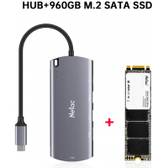 Imagem da oferta Hub Usb-C 6 em 1Netac + SSD 960GB M.2 Netac