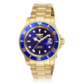Imagem da oferta Relógio Invicta Pro Diver com pulseira de aço inoxidável Douradoazul 26974