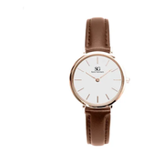 Imagem da oferta Relógio Feminino de Couro Marrom Saint Germain Bronx Rose Gold 32mm Cor do fundo Branco