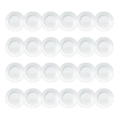 Imagem da oferta Conjunto Pratos Opaline Menu Sobremesa 24 Peças Branco Nadir