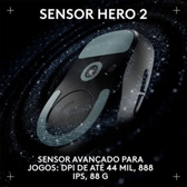 Imagem da oferta Mouse Gamer Sem Fio Logitech G Pro X Superlight 2 DEX Lightspeed 44.000 DPI Design Assimétrico para Destros Preto- 910
