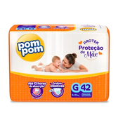 Imagem da oferta Fralda Pom Pom Protek Proteção de Mãe Mega G 42 Unidades