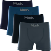 Imagem da oferta Kit Com 4 Cuecas Boxer Microfibra Mash Box Sem Costura