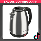 Imagem da oferta Chaleira Elétrica Inox 1.8L 110V Aquecimento Rápido e Desligamento