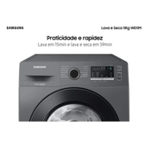 Imagem da oferta Lava E Seca Samsung Wd11m Com Digital Inverter Inox 11kg Cor Inox look