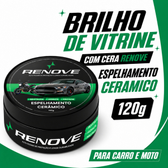 Imagem da oferta Cera Carnaúba Automotiva Renove 120g - Brilho Profundo Toque Liso e Repelência à Água