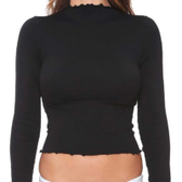 Imagem da oferta Camiseta Trifil Cropped Frufru Feminina Tamanho Único - Preto