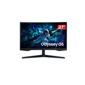Imagem da oferta Monitor Samsung Odyssey G5 27" Qhd Va Ls27cg552elmzd 165Hz 1 (Mprt) Display Port Hdmi Headphone Usb-C