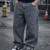 Imagem da oferta Calça Jeans Masculina Estonada Streetwear Baggy