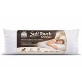 Imagem da oferta Travesseiro de Corpo 40cm x 1,30m Soft Touch Branco - Arte & Cazza