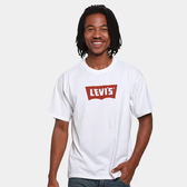 Imagem da oferta Camiseta Levi's Vintage Bw Graphic Masculina - Branco+vermelho